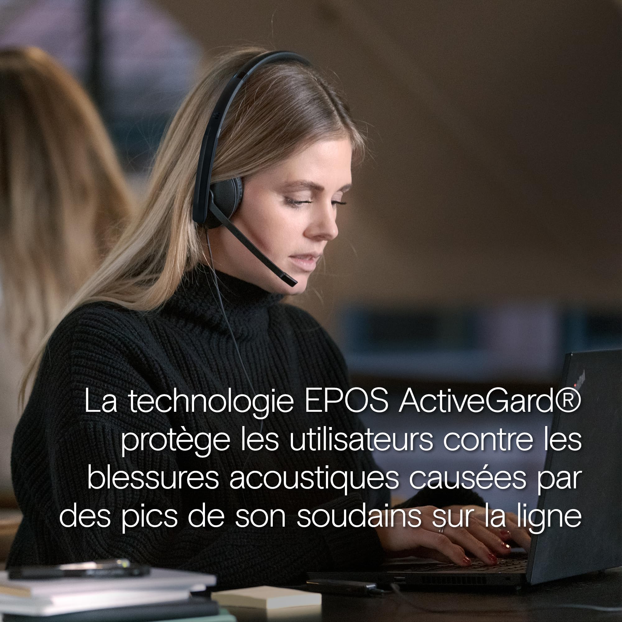 EPOS Casque Filaire C10 3,5 mm: Son Stéréo Supérieur, Design Élégant, Prêt-à-l'emploi, Micro Anti-Bruit, Compatible Chromebook