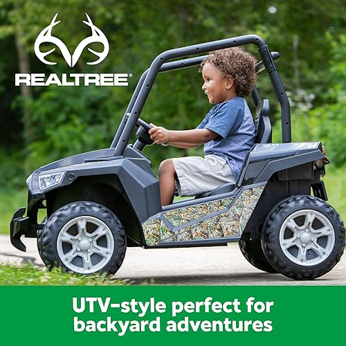 Miniatura 5 de Kid Trax Realtree Whipsaw - Juguete utilitario para niños de 6 V, autos eléctricos para niños de 3 a 5 años de hasta 60 libras, radio FM, luces LED,