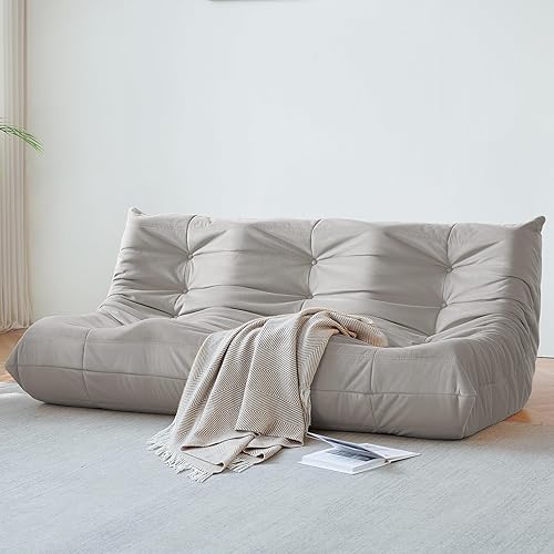 Miniatura 9 de Silla Puf, Silla Puf Fireside Sofá para Adultos, Sillas Puf para Adolescentes con Espuma de Alta Resistencia, Espuma Viscoelástica y Base