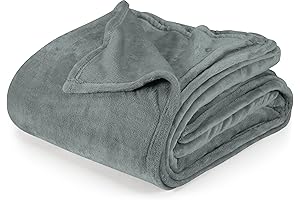 Utopia Bedding Cool Grey Fleece Blanket - King Lightweight Blanket