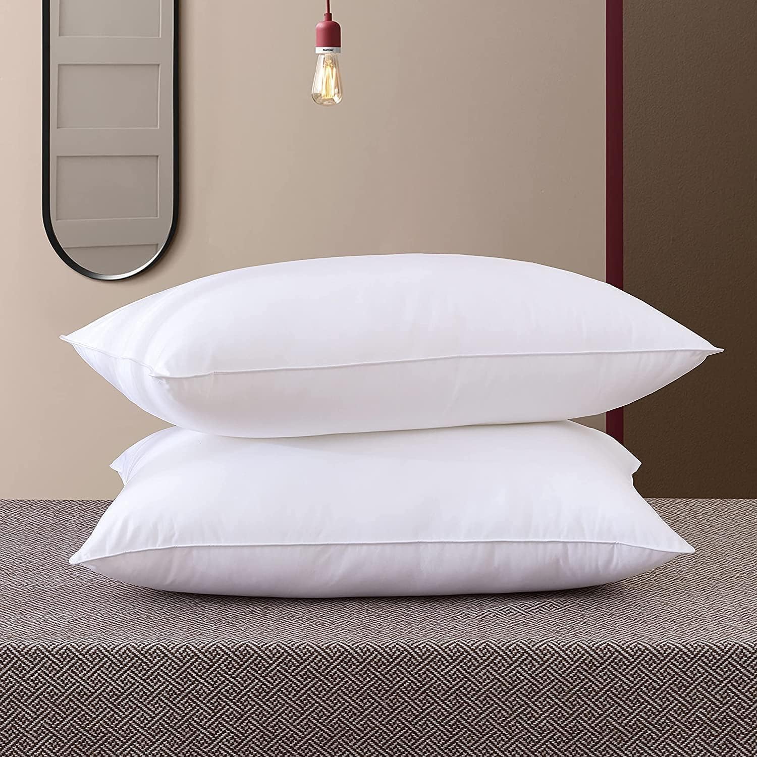 Extra Soft White Pillows | Micro Fiber Pillows for Sleeping White (68x40 cm) (1)-image-44