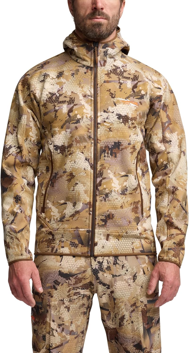 SITKA Alpha Fleece Hooded Waterproof Hunting Mens Jacket - Image 2