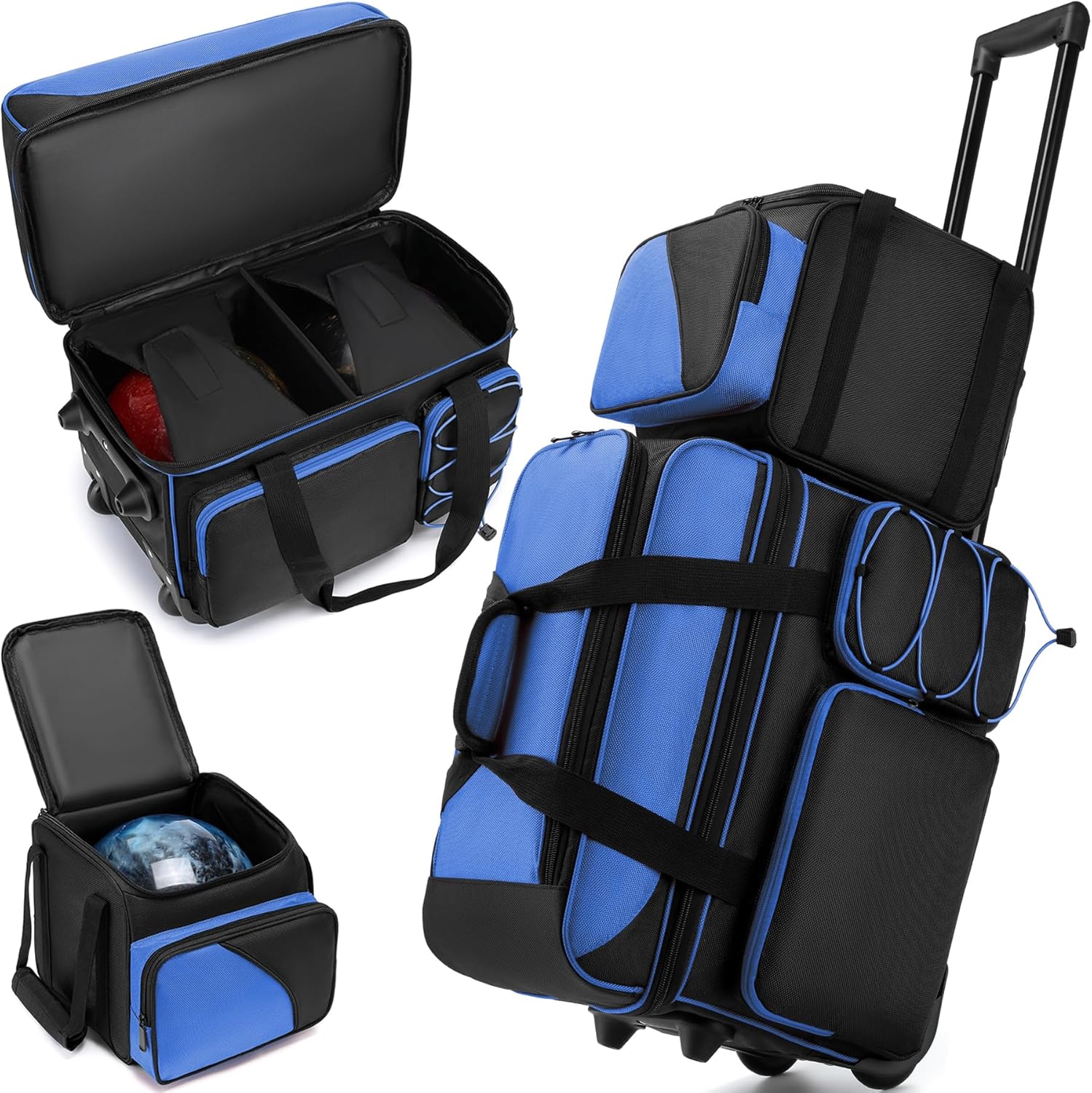 3 Ball Bowling Bag with Wheels