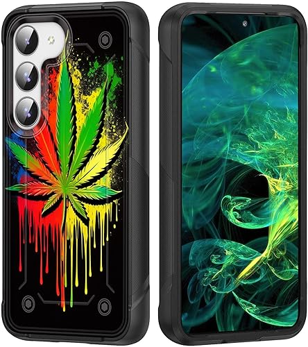 wiaekosef Funda para Galaxy S23, resistente de doble capa de policarbonato duro y silicona suave, resistente a prueba de golpes, funda protectora