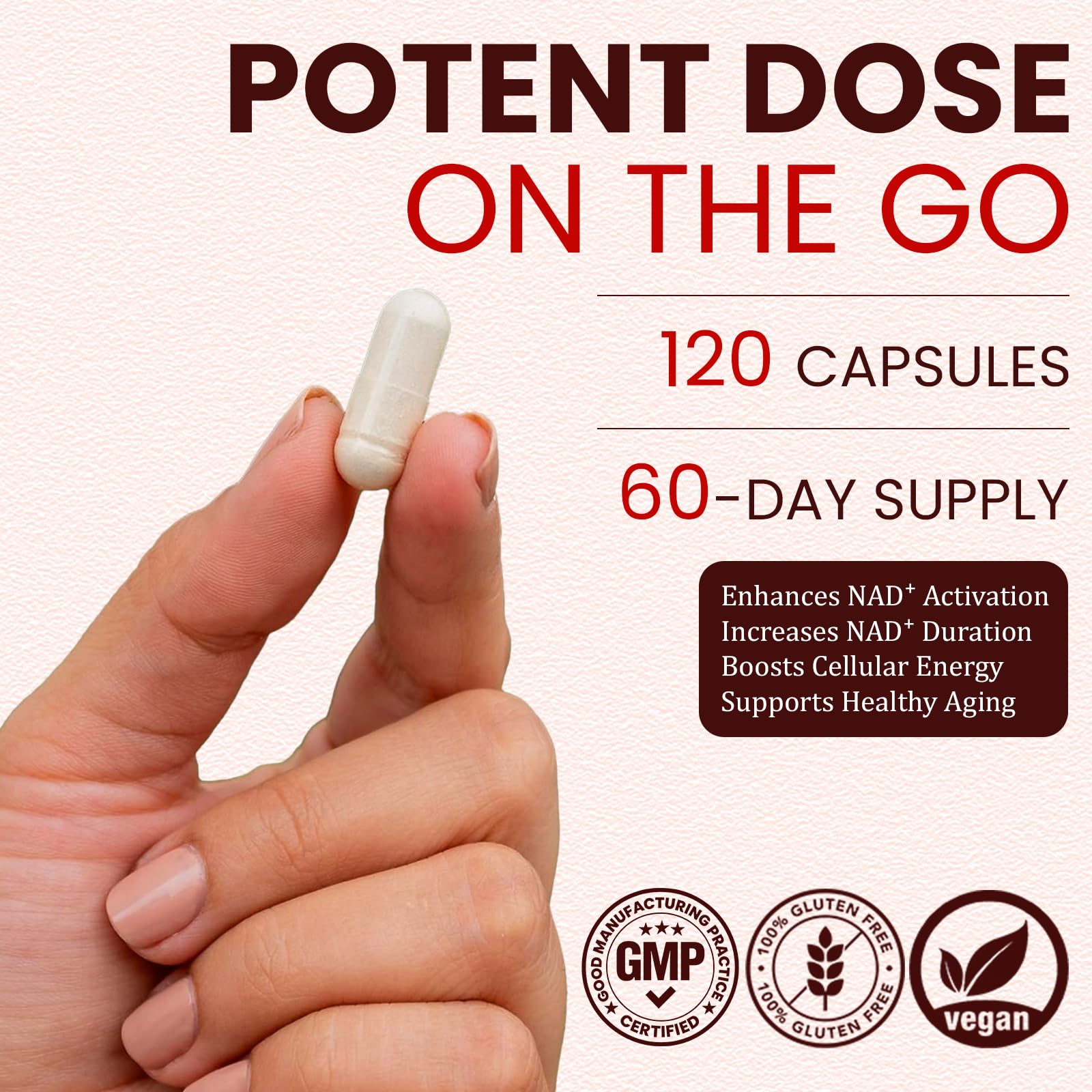 Liposomal NMN Supplement 1000mg Pure, Nmn Resveratrol Capsules, 120 Count — Amazon image 7