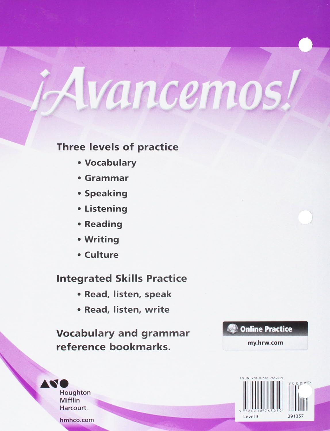 Cuaderno Practica por niveles Student Edition Level 3 (¡Avancemos!) (Spanish Edition)