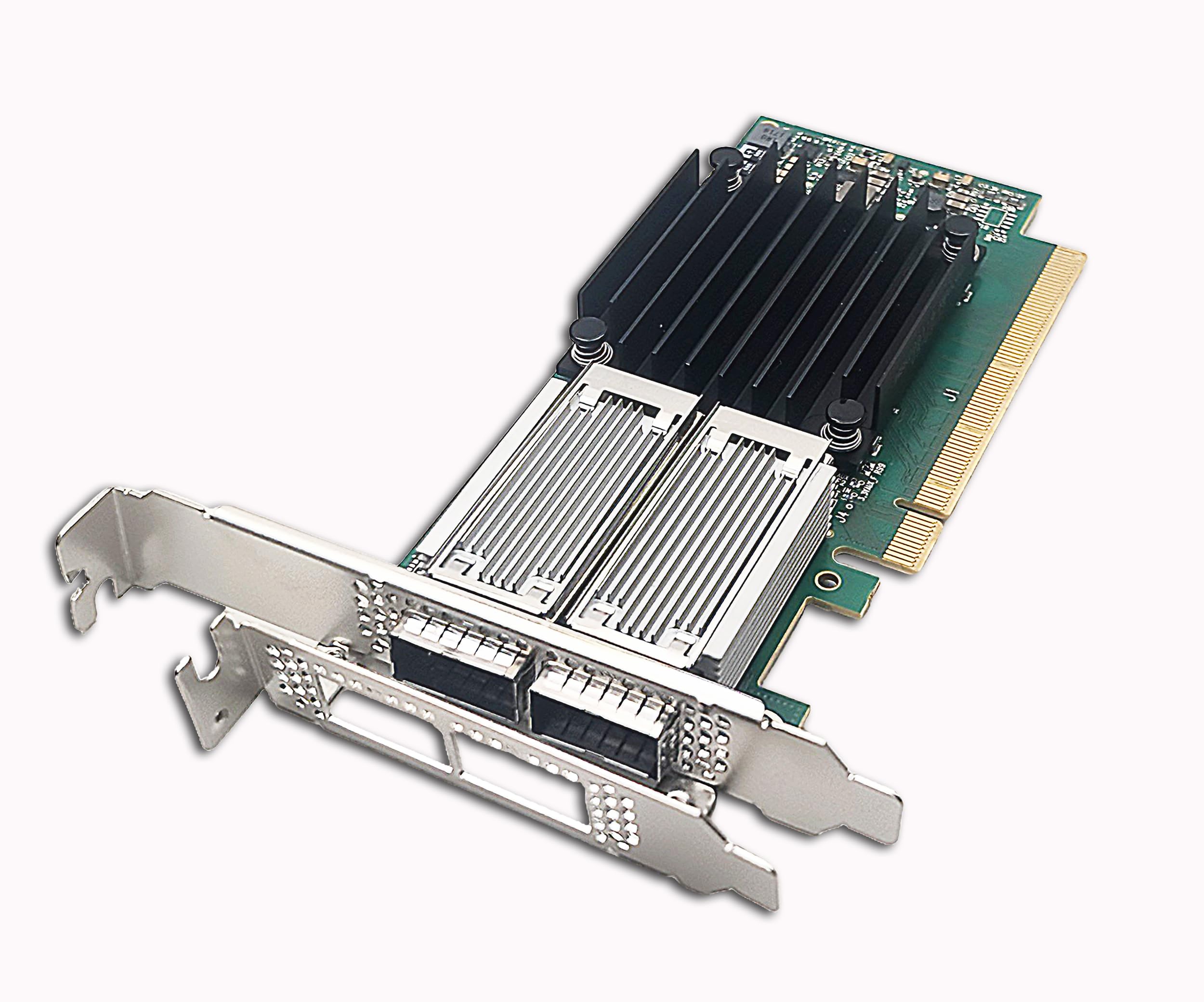 100GbE PCIEx16 IB/Ethernet Adapter Dual QSFP28 Port with Mellanox ConnectX4 MCX456A-ECAT Chipset, 100Gbps VPI EDR Network Server Card Support Windows/Linux/VMare/OFED-image-46