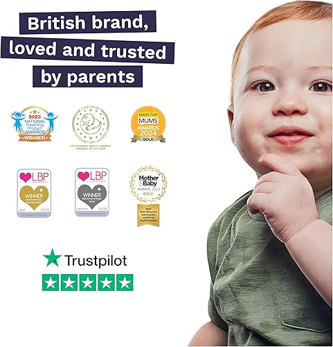 Miniatura 9 de Pura Pantalones de pañal hipoalergénicos talla 5 (27-38 libras) para la noche, hasta 12 horas de protección contra fugas, adecuados para piel