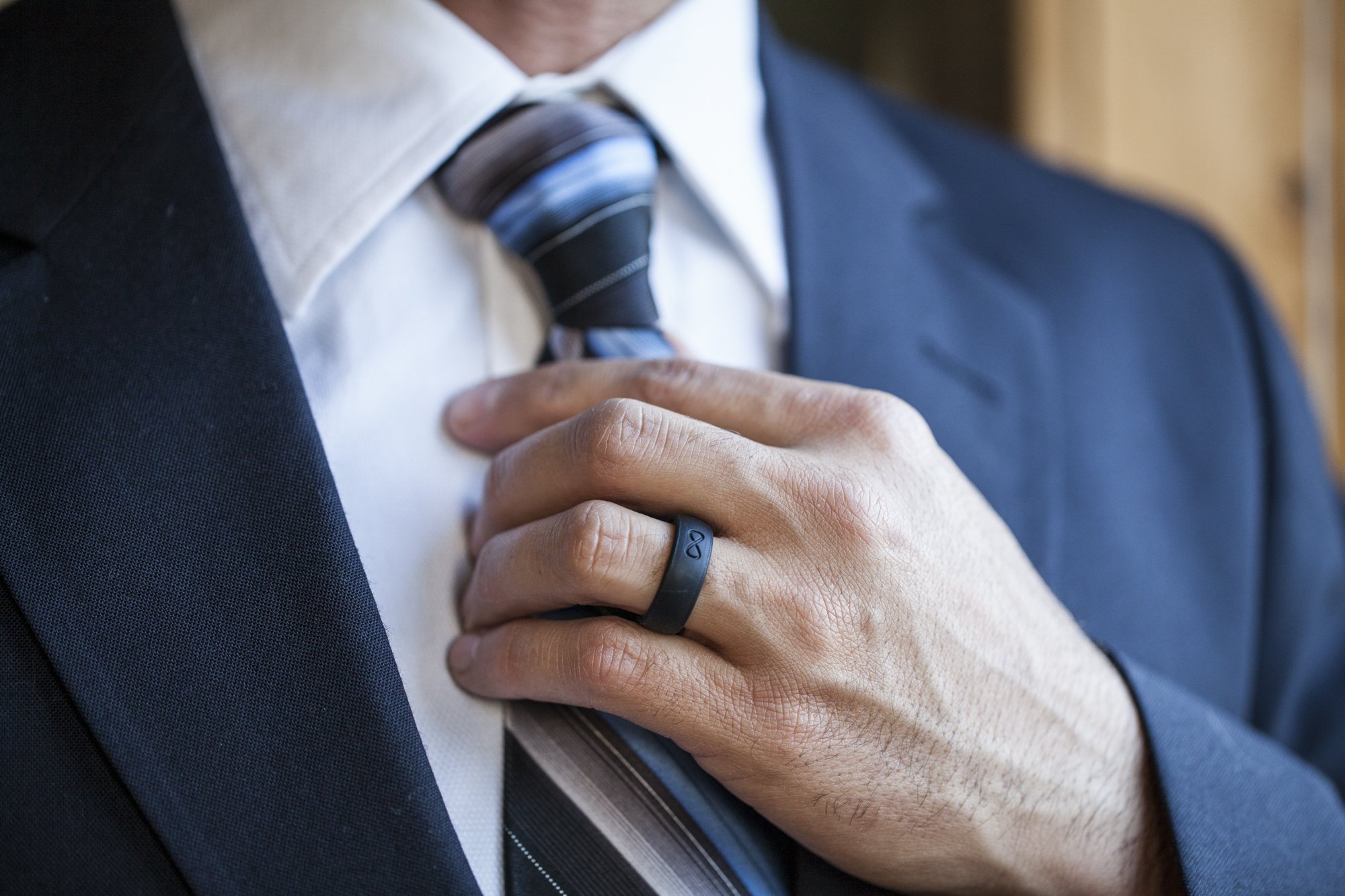 WOOYOUNGMI】 PRELUDE SILVER GROOVE RING Prelude Gray Groove