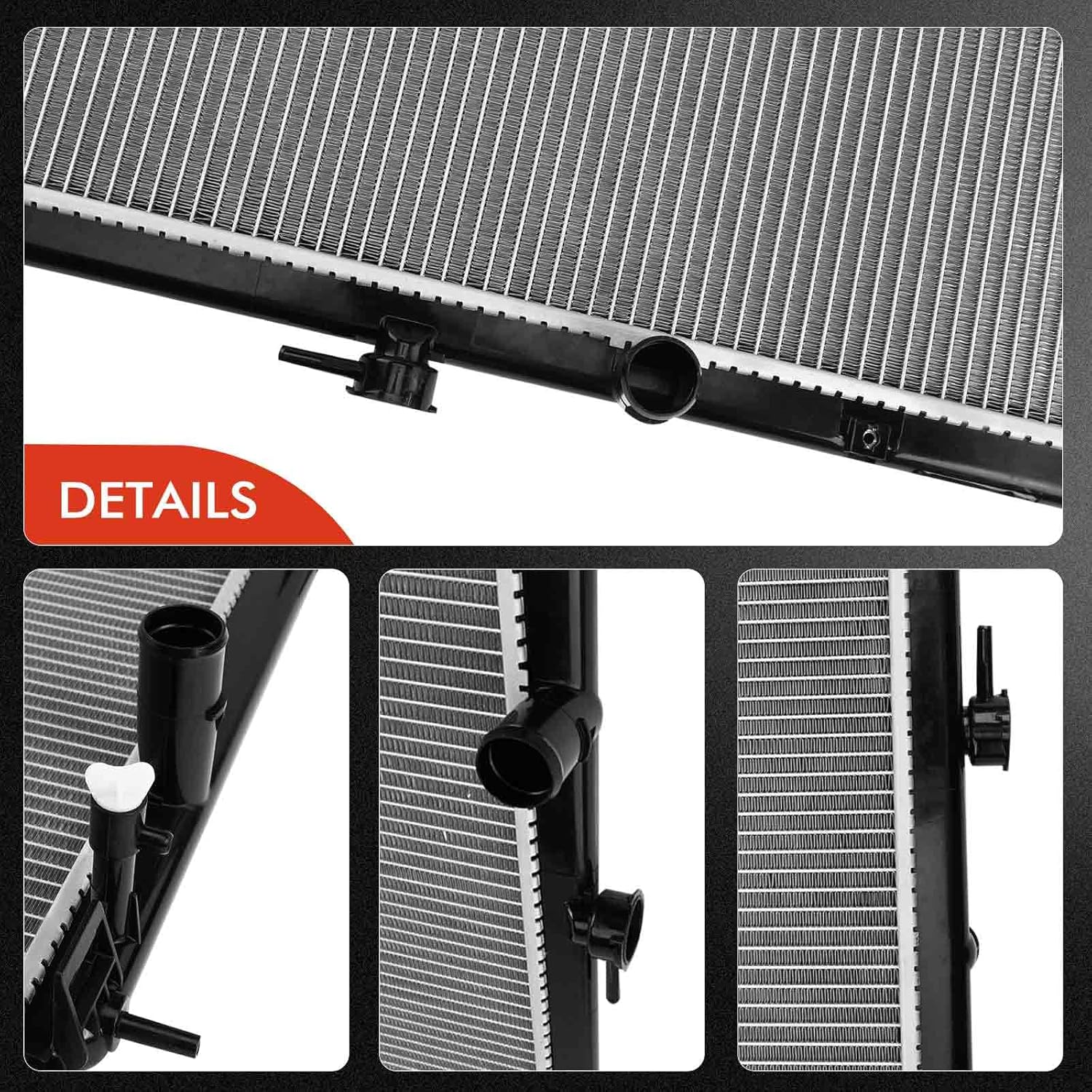 A-Premium Engine Coolant Radiator Assembly Compatible with Nissan Sentra 2007 2008 2009 2010 2011 2012 2.0L 2.5L, Replace# 21400ET000, 21400ET80B
