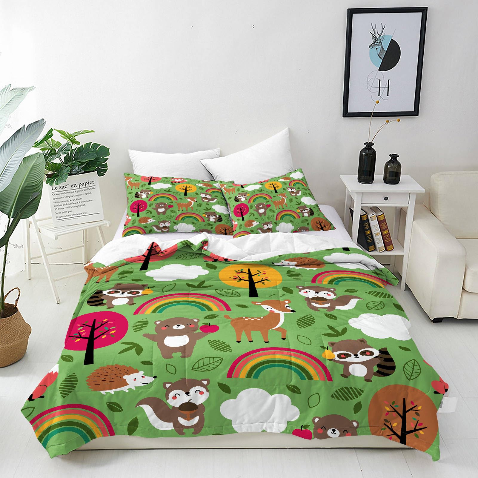 ANHOPE Safari Duvet Cover Set Double 200x200cm with 2 Pillowcases — image 1