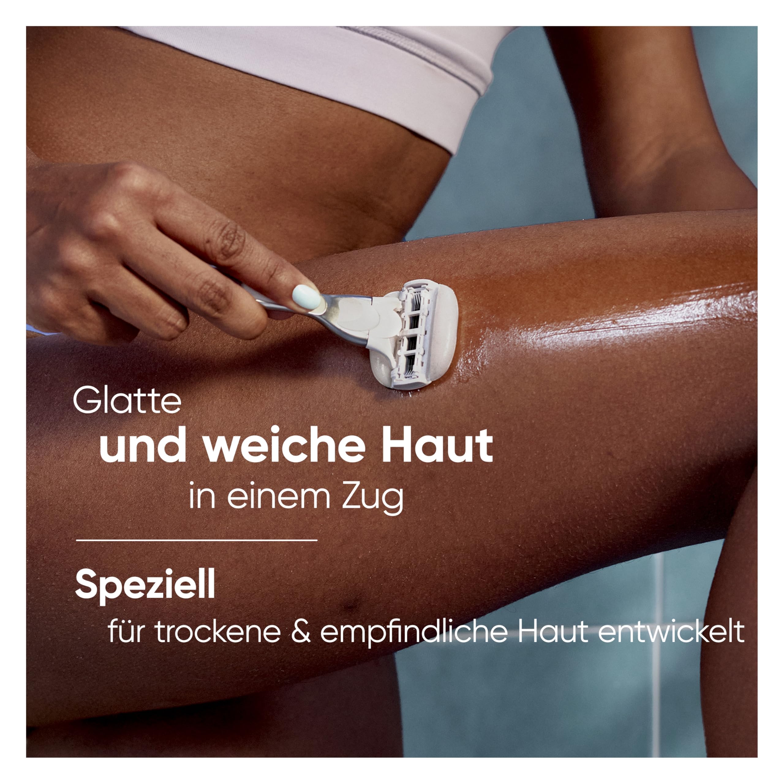 Gillette Venus Pro Comfortglide Sensitive Rasierklingen Damen, 10 Original Ersatzklingen für Damenrasierer, Damenrasierklingen mit Einem Hauch von Aloe Vera