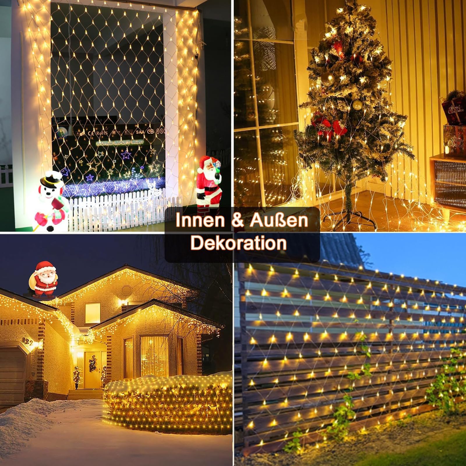 Filet lumineux 8x10m 2600LED Guirlande Lumineuse - Vert