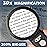 30x Hands-Free Magnifier with USB Rechargeable Ultra Bright LED Lights and Case | 40x Loupe Magnifying Glass with Stand for Reading Jewelry Coins Watch Hobby Crafts Close Work