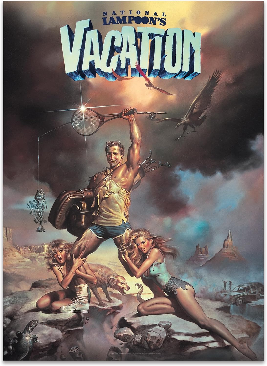 AQUARIUS National Lampoon's Vacation Movie Art Vuzzle (300 Piece Jigsaw Puzzle) - Glare Free - Precision Fit - Officially Licensed National Lampoon's Vacation Movie Merchandise & Collectibles 8.5x11.5