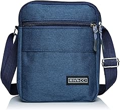 Men's Shoulder Bag Small Shoulder Bag for Men – Sports and Travel – Small – Vintage – for Smartphone, iPhone, Gift Men, Blue, 21cm x 18cm, Bag