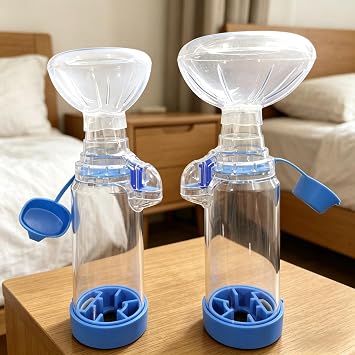 Handheld Pet Inhaler Spacer, Aerosol Chamber with Breathing Indicator and Comfort Mask for Cats Dogs Small Animals (CAT)