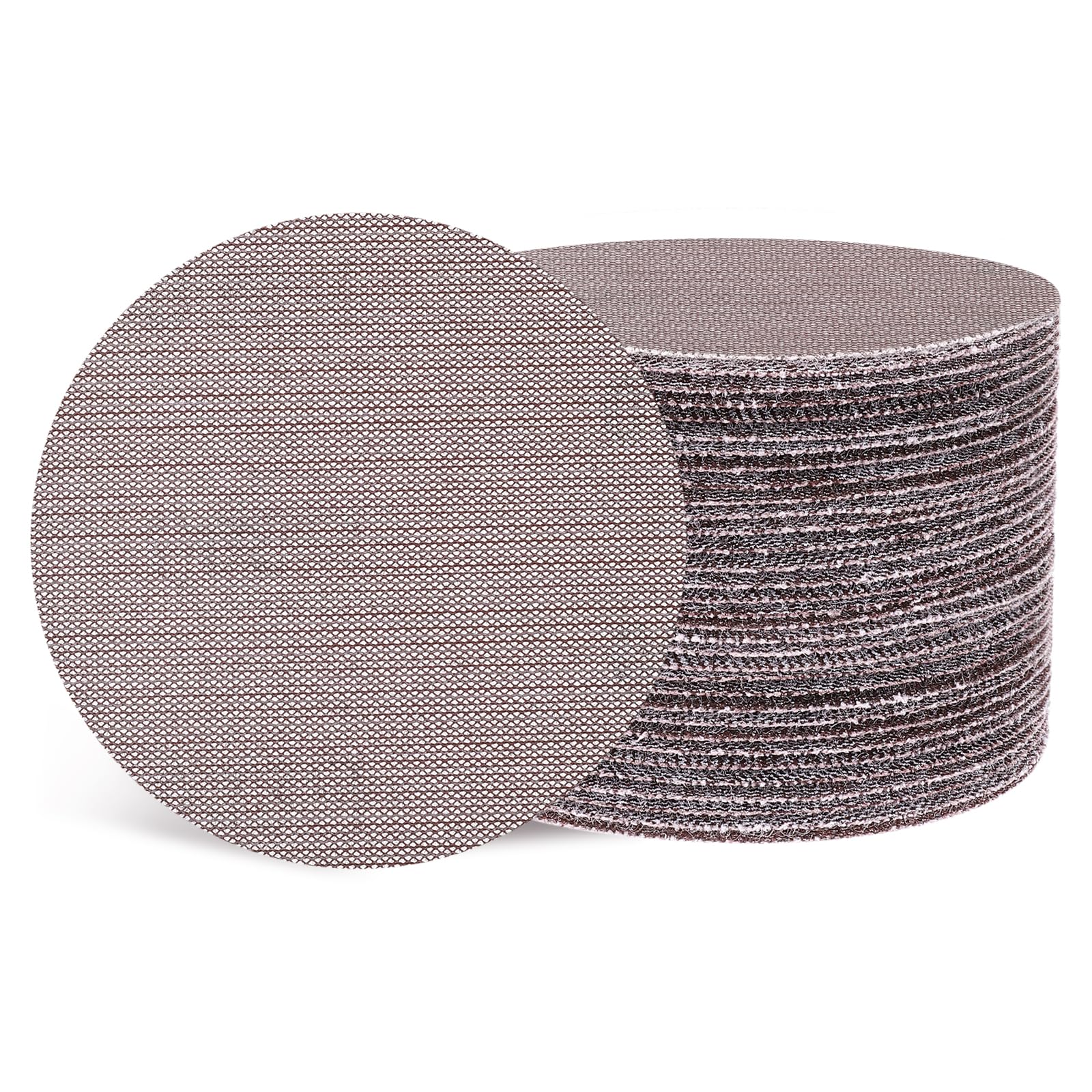 QUARKZMAN 125mm Disque de Ponçage à Mailles, 100pcs 800 Grain Papier de Verre Sans Poussière pour Plâtre de Mur et Sol