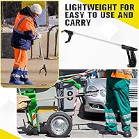Vista 4 de Sabary 20 unidades de recogber Reacher - Recogedor de basura, herramienta a granel de 30 pulgadas, primavera, día de la tierra, limpieza de arena