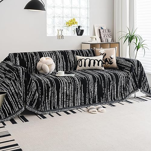 Miniatura 1 de Funda de felpilla apta para mascotas, lavable, reversible para sofá seccional, sofá biplaza, sofá esquinero, funda para futón (71 x 150 pulgadas,