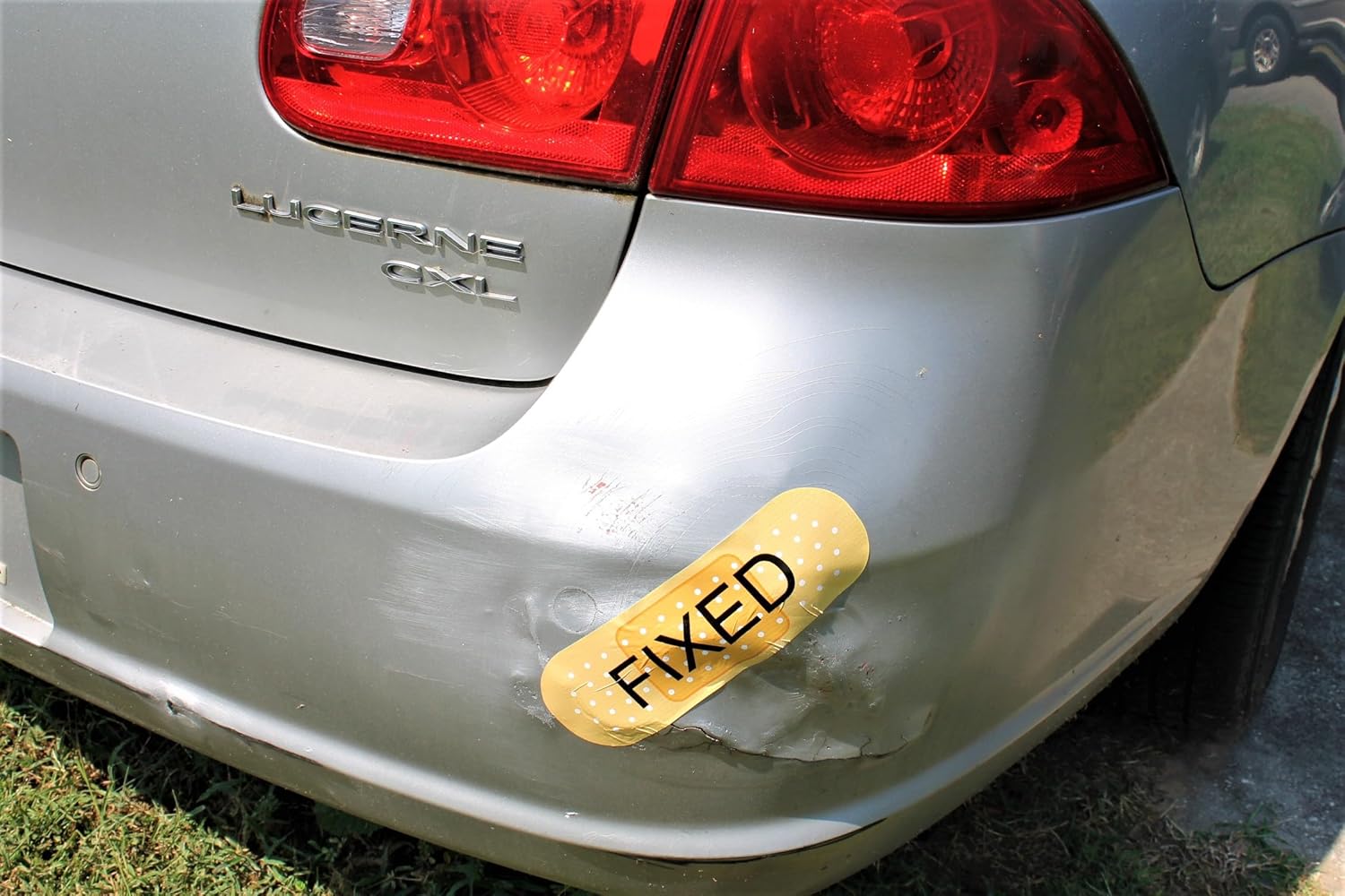 Car Bandage Sticker to cover up a dent, Funny Ouch Band Aid