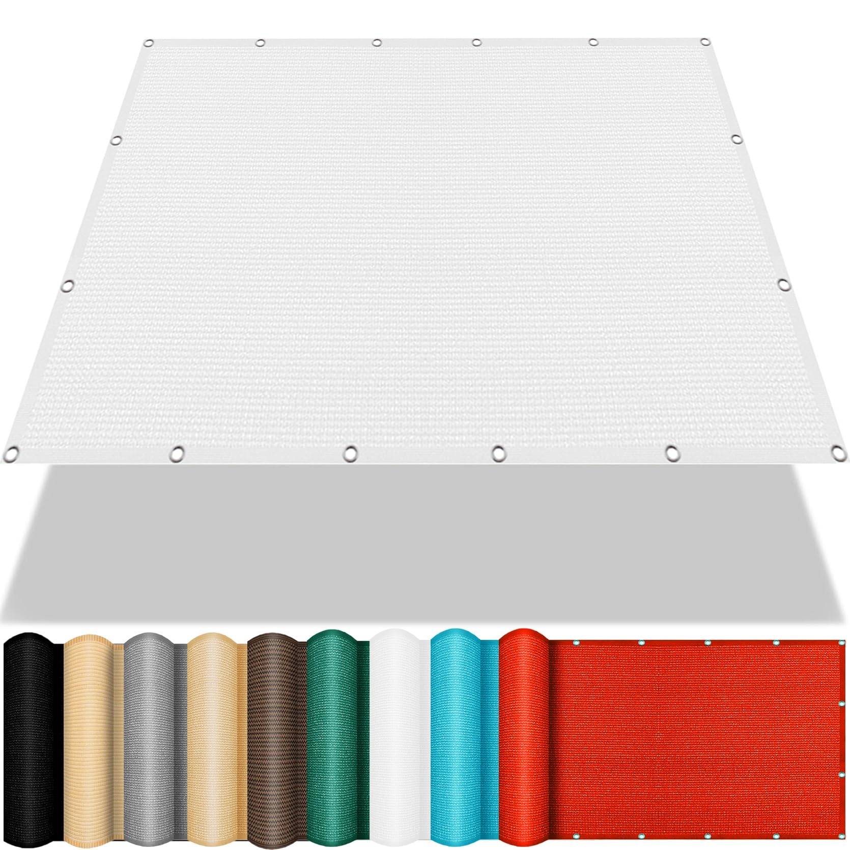 Toldo rectangular con proteccion UV resistente de 60x750 cm para sombreado