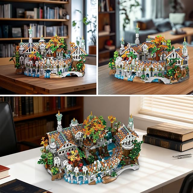Foto 5 de 8 de Reobrix Medieval Valley City - Juego de construcción para adultos, kits de modelo de arquitectura europea…