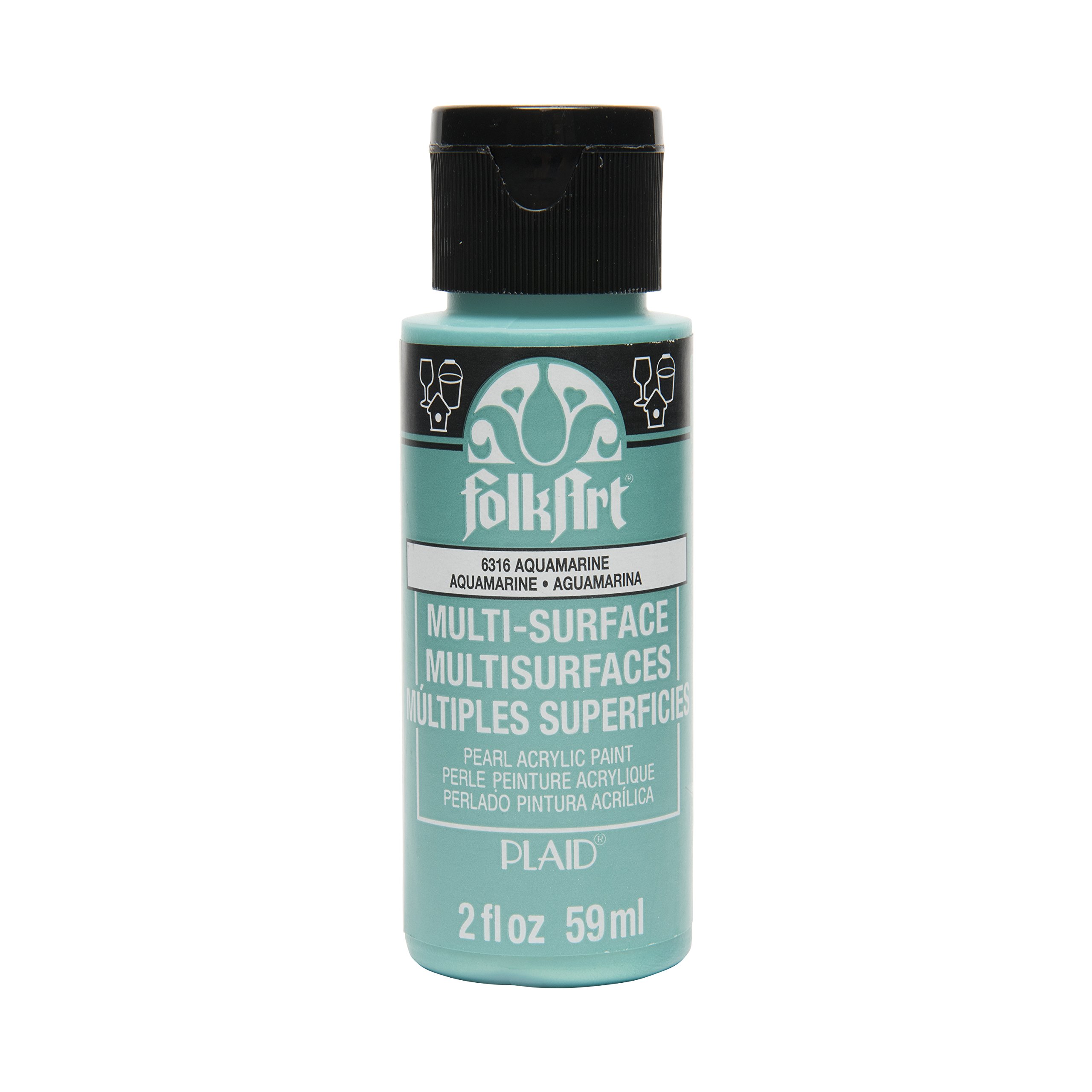 Plaid Folkart Multi-Surface Pearl - Pintura Acrílica Perlada 2oz (59ml) - (Disponible en 5 colores Plaid Folkart Multi-Surface Pearl - Pintura Acrílica Perlada 2oz (59ml) - (Disponible en 5 colores