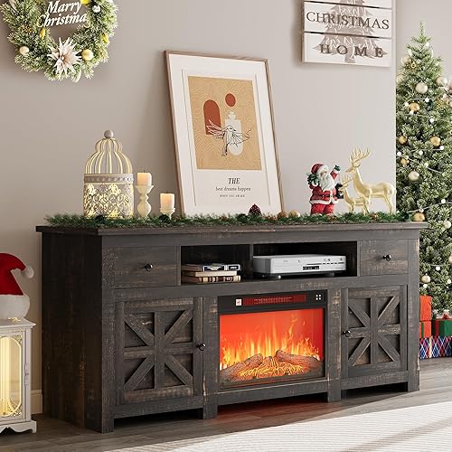 Miniatura 13 de YITAHOME - Soporte para TV de 75/80 pulgadas, centro de entretenimiento, gabinete para TV con cajones y toma de corriente, consola de TV blanca para