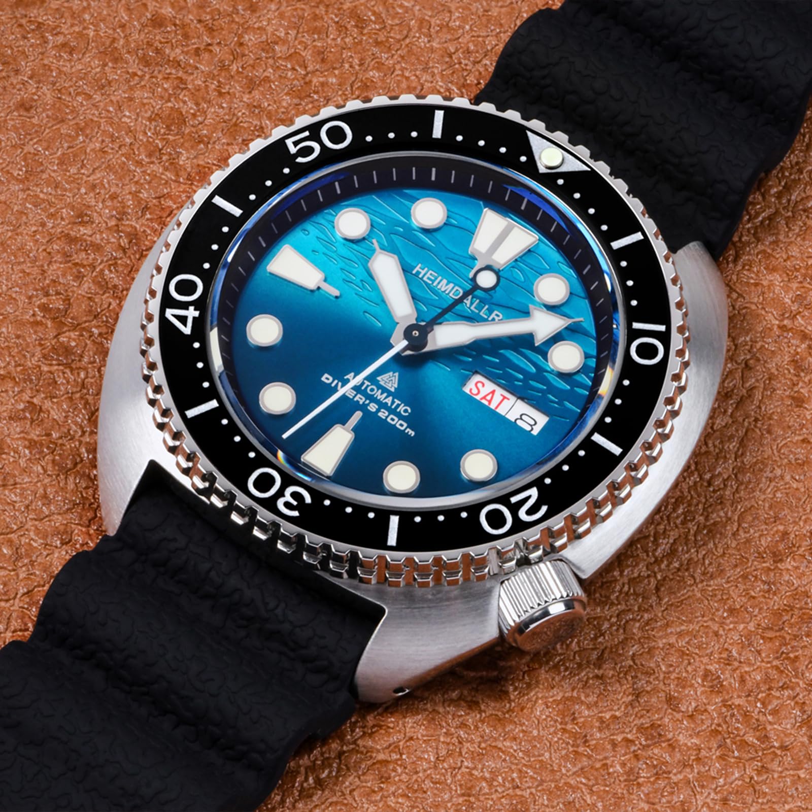 TACTICAL FROG Orologio automatico da uomo Heimdallr 44mm, in acciaio inossidabile, quadrante blu, cristallo zaffiro, movimento NH36A, orologio da immersione per uomo, nuovo