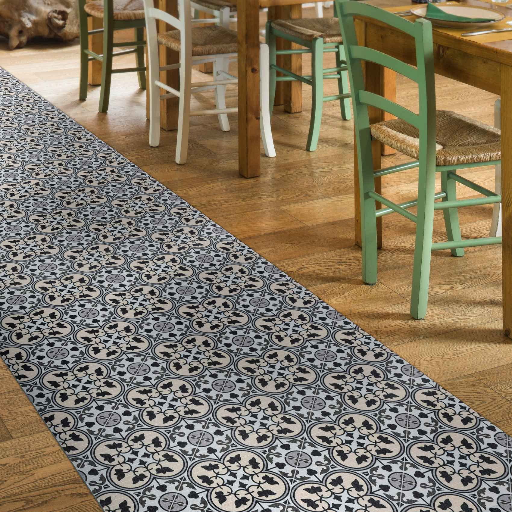 ANRO Küchenteppich Küchenläufer Teppich Läufer Küche waschbar rutschfest Liberty Abwaschbar 240 x 52cm