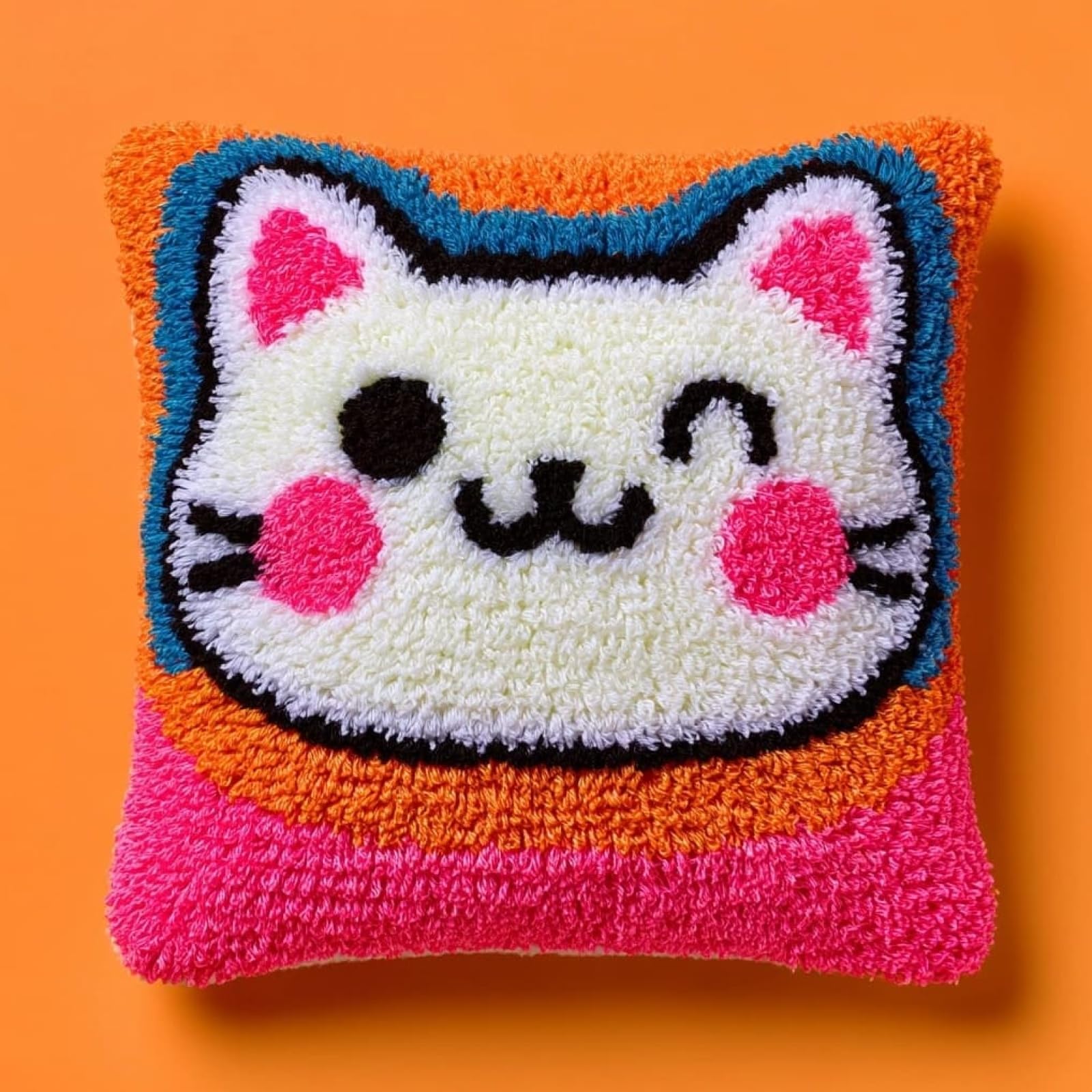 AxiangziK Latch Hook Kits 17x17in,Cute cat