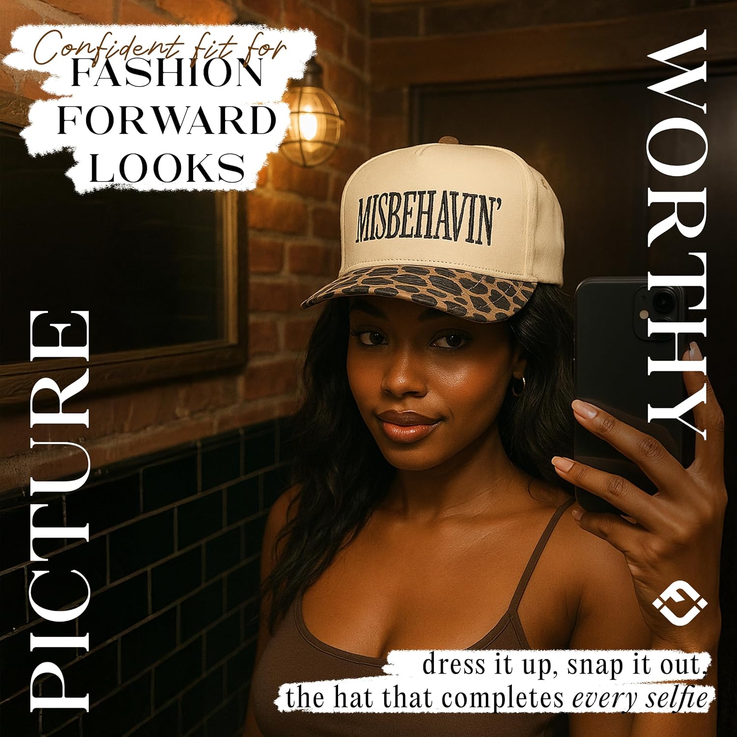 Funky Junque Vintage Canvas Snapback Hat - Adjustable 2 Tone Cap for Men Women - Put It On My, Cowboy, Girl Dad, Funny - Image 4