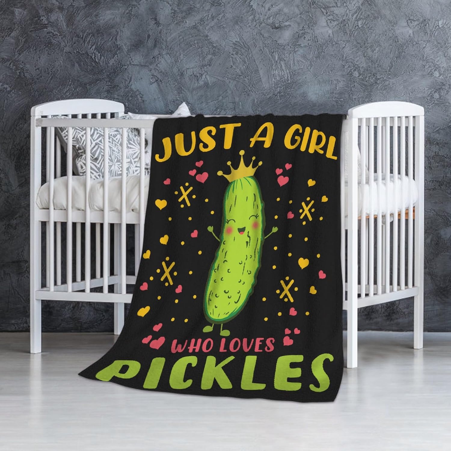 Pickle Blanket Gifts Ultra Soft Cozy Throw Flannel Blanket, Lightweight Fuzzy Fleece Blanket Warm Plush Throw Blankets for Couch, Sofa, Bed 40"x50" for Kids