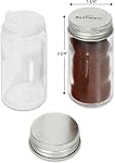 Simple Houseware Spice Jars 12 Pack-3oz Bouteilles rondes en verre avec étiquettes 3 Ounce, avec shaker Lids, entonnoir et étiquettes pour l'assaisonnement & Stockage