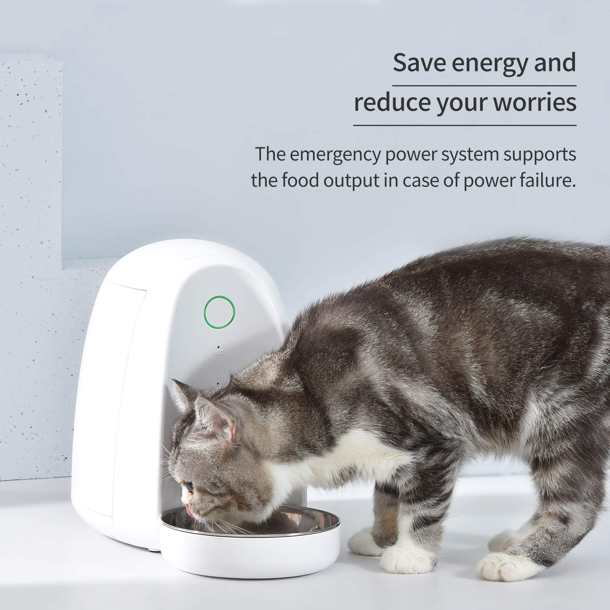 Amazon | DOGNESS スマートフィード自動猫フィーダー Wi-Fi対応ペット 