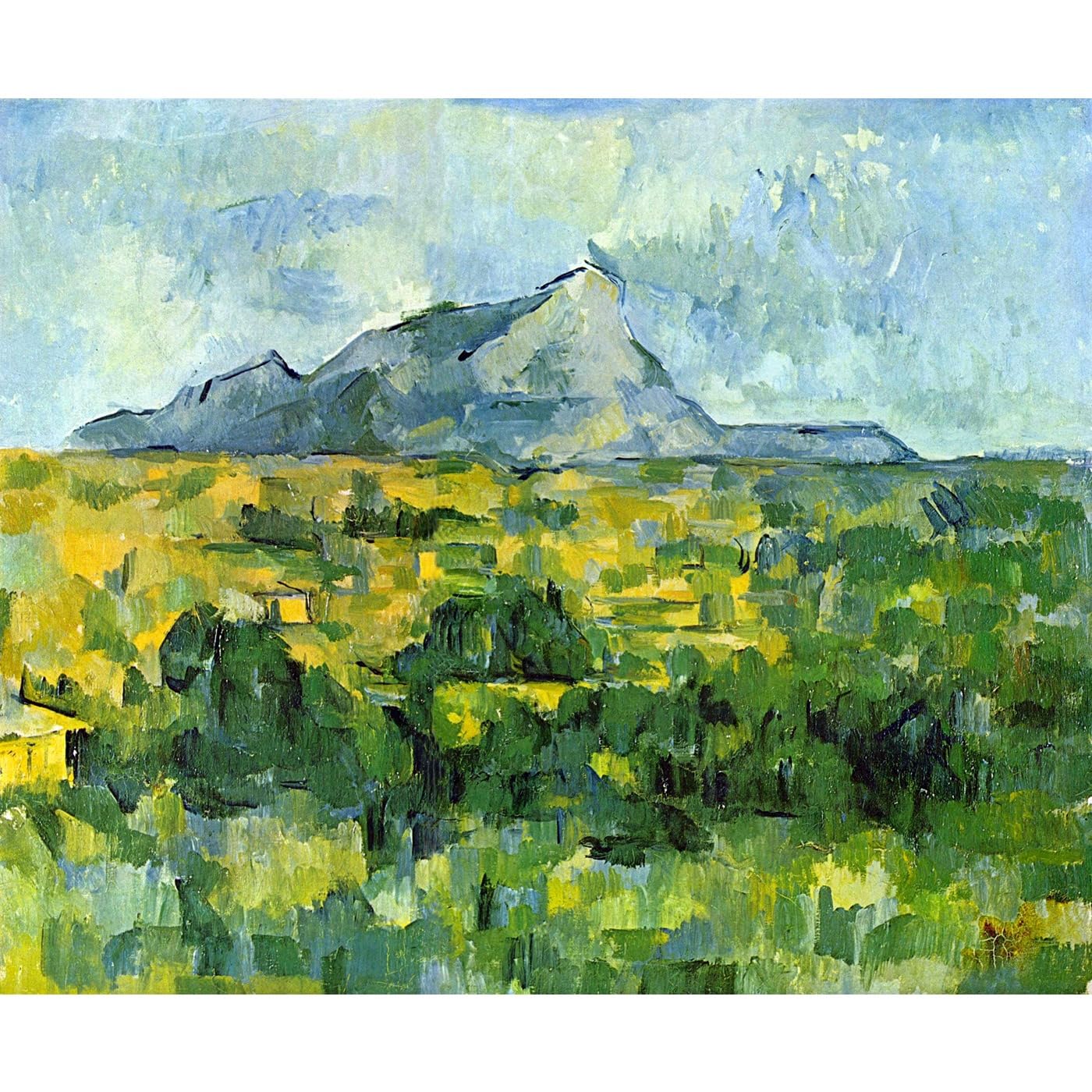 Cézanne Mont St. Victoire impression giclée roulée grande décoration murale