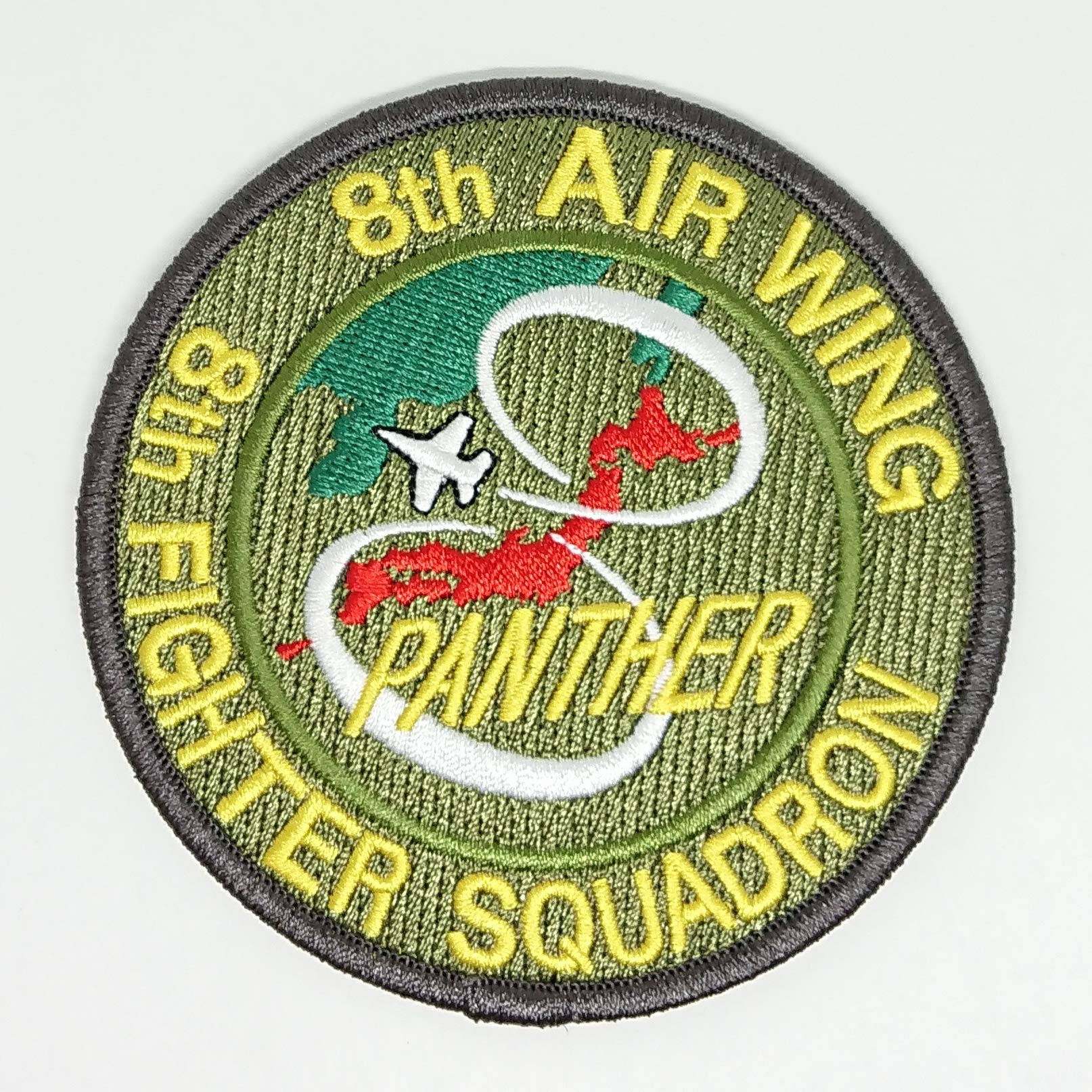 Amazon.co.jp: 自衛隊グッズ ワッペン 築城第8空 8SQ PANTHER 飛行隊