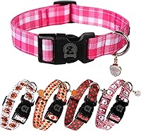 Vista 7 de MR. CHUBBYFACE - Collar de cumpleaños para perro con patrones, suave, ajustable, para perros pequeños, medianos y grandes