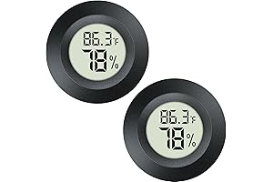 QPEUIM Hygrometer Thermometer 2 Pack Indoor/Outdoor
