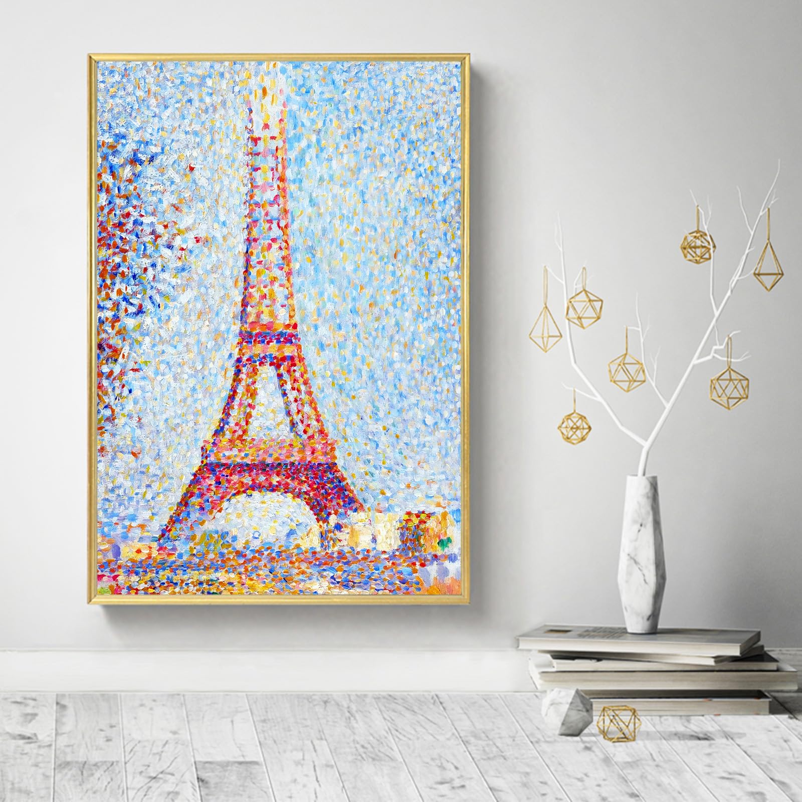 Amazon.com: Jdmnzc Georges Seurat Canvas Wall Art - Eiffel Tower