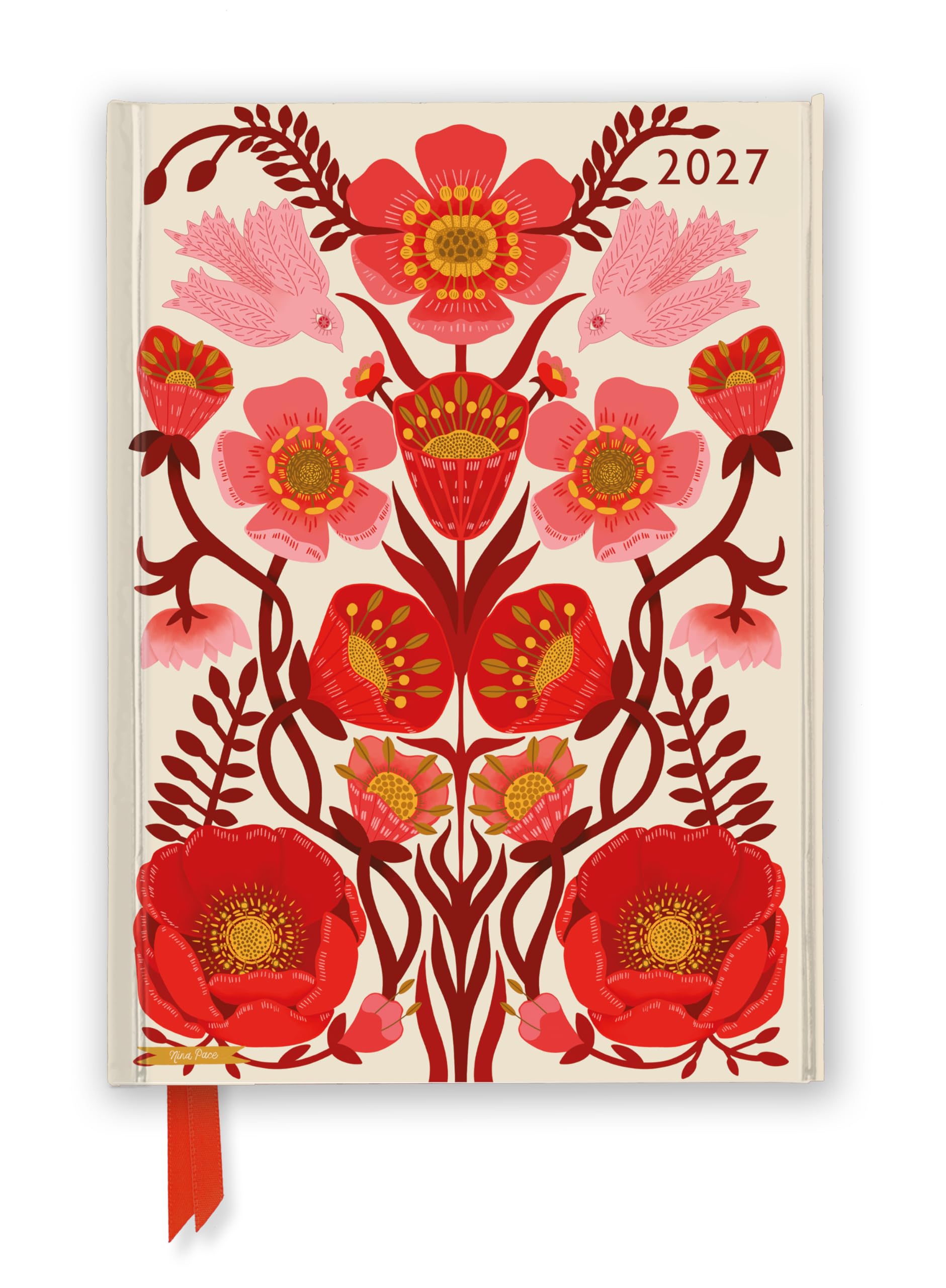 Nina Pace: Love Oracle 2027 Luxury Diary Planner - Page to View with Notes: Original Flame Tree Publishing DIN A5-Diary [Terminkalender]