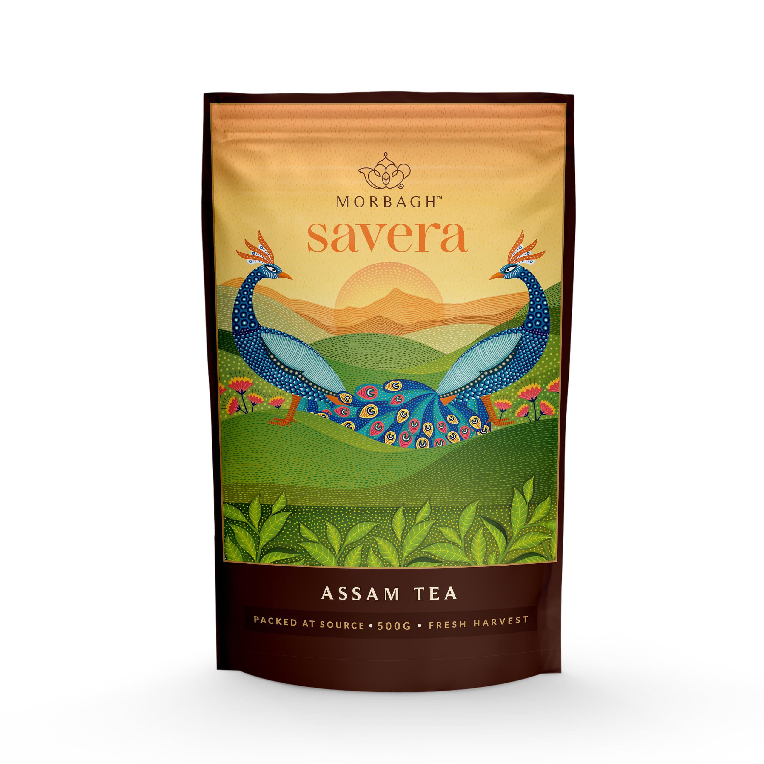 Morbagh Savera Assam Tea - Finest Assam Blend (500g Pack of 2) | Strong & Aromatic | Perfect for Morning Chai-image-20