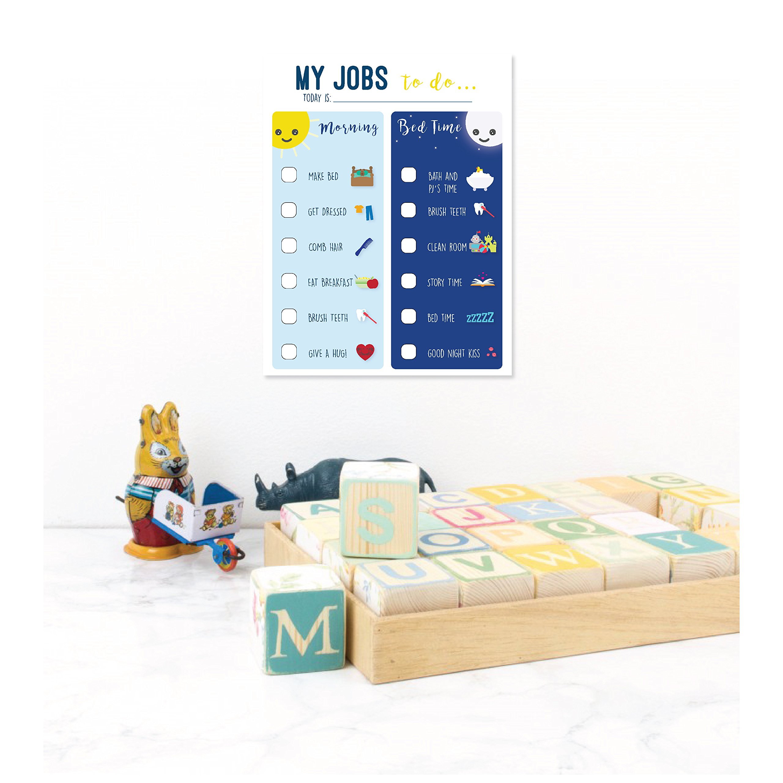 Buy Playroom Decor, Routine Chart for Kids, Chart for Morning and ...