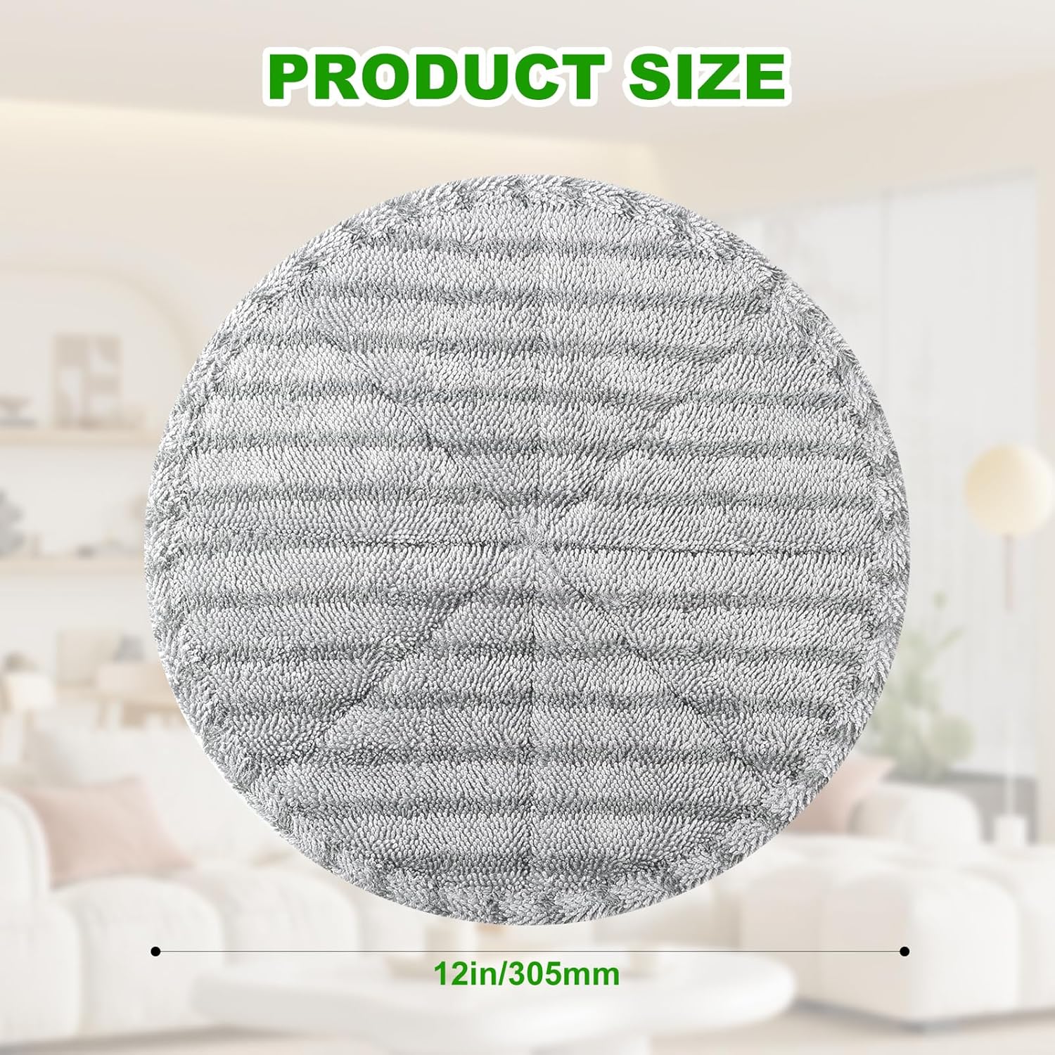 30.5 cm 商業用マイクロファイバーカーペットボンネット、モップとバフ研磨パッド、BGEM9000 ORB550MCフロアマシン