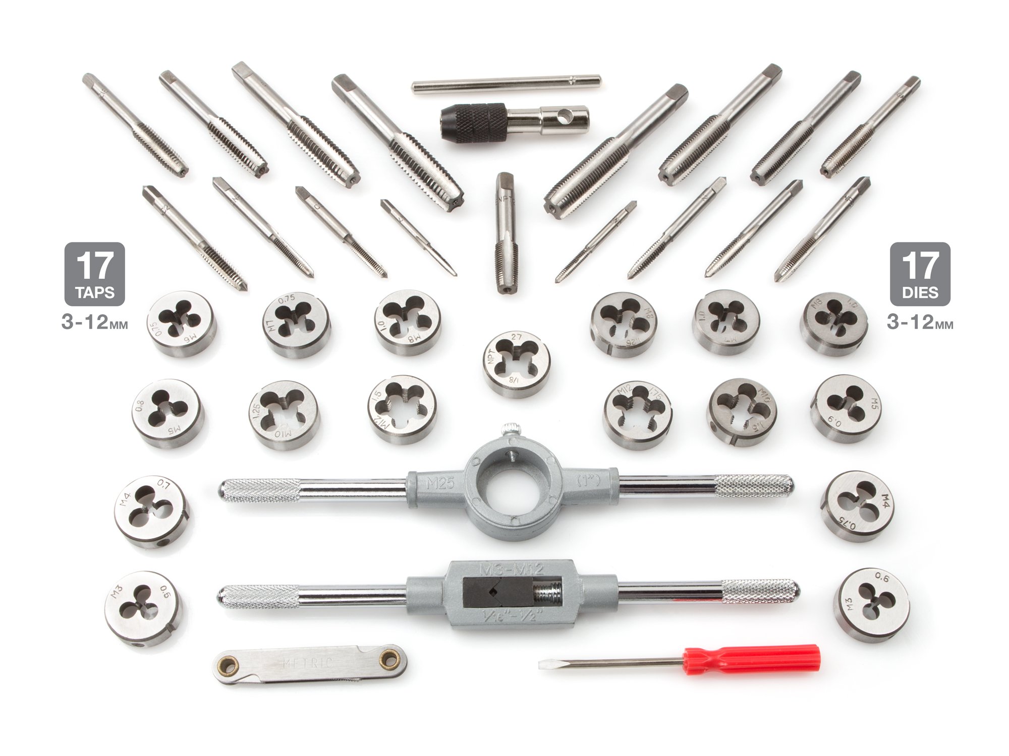 TEKTON 7561 Tap and Die Setカンマ Metricカンマ 45Piece 141[並行輸入]