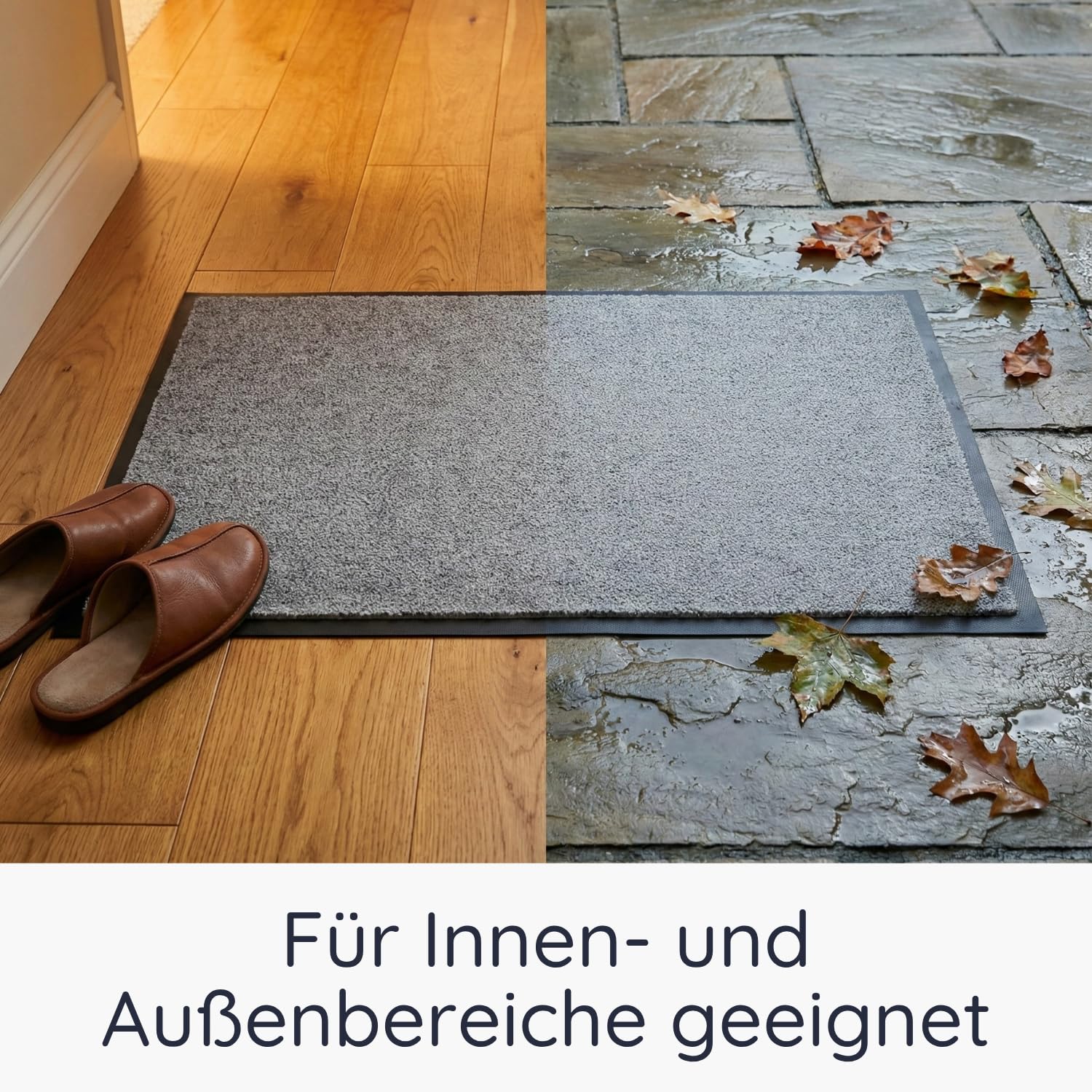Personalisierte Fußmatte mit Logo & Wunschtext (75x150 cm) – Schmutzfangmatte selbst gestalten – Rutschfester Türvorleger mit Gummirand für Firmen, Eingang & Messen – Waschbar & Fotodruck