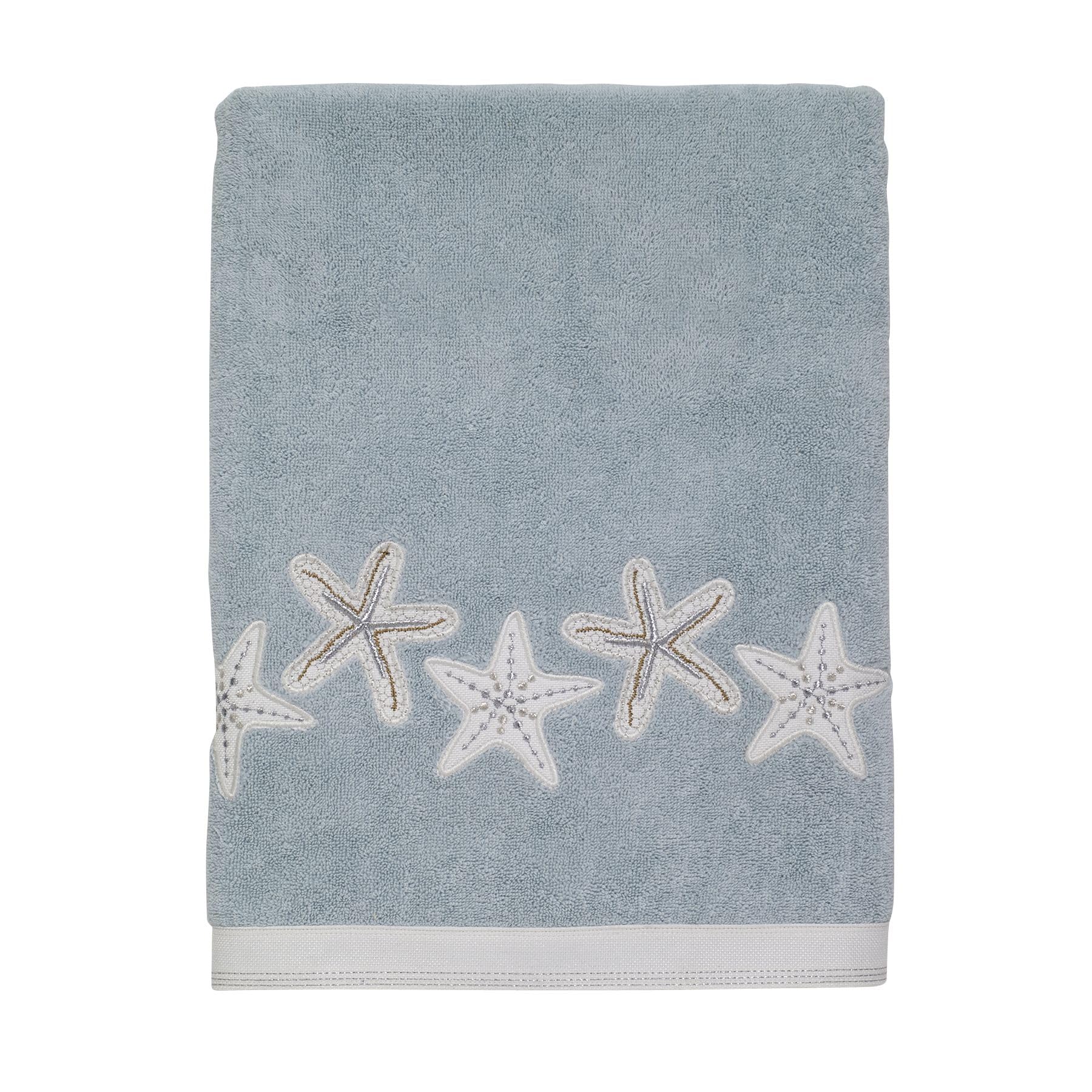 Avanti Linens - Bath Towel, Soft & Absorbent Cotton Towel (Sequin Shell Collection)-Multicolor