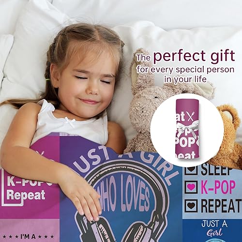 Miniatura 6 de Lausatek Regalos para amantes del anime para niñas y mujeres, manta de anime para entusiastas del anime, accesorios de anime para fanáticos del