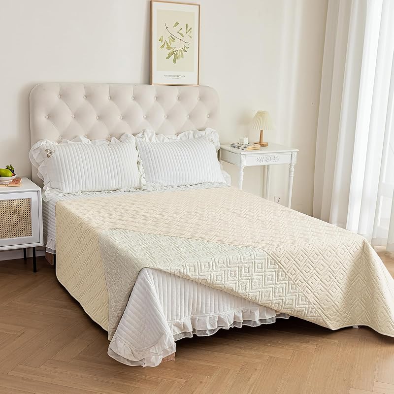 Manta impermeável para sofá e cama de cães com base antiderrapante ZNSAYOTX Bege 172,72 x 208,28 cm